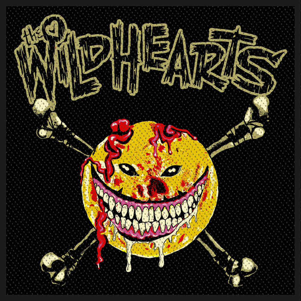 The Wildhearts - Smile Face Patch - Zwart
